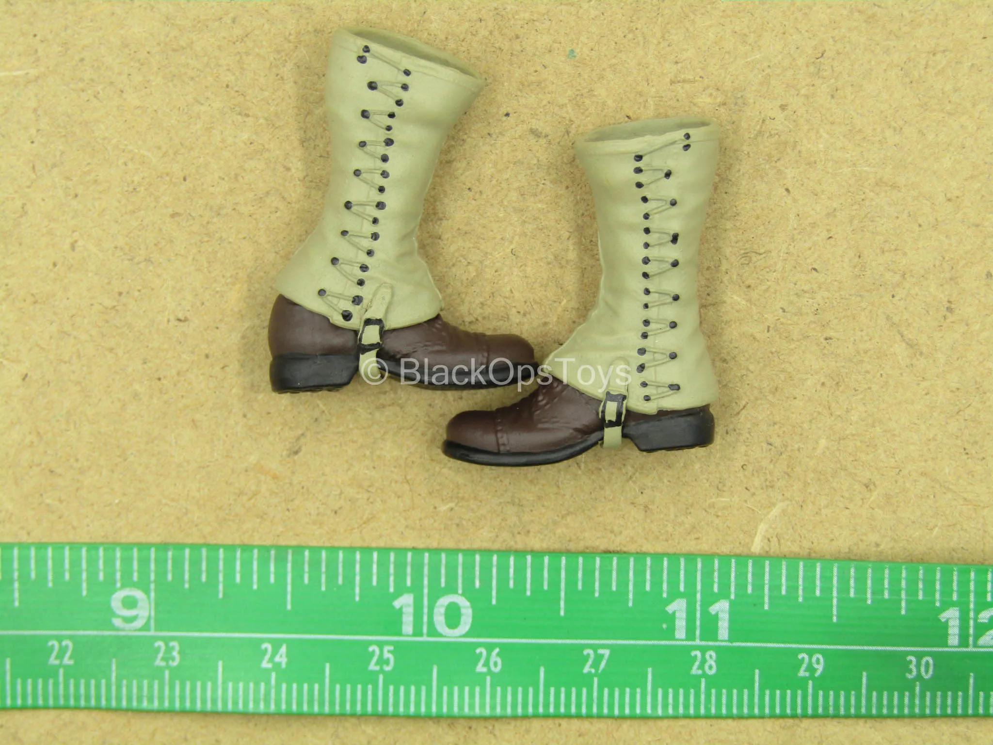 1/12 - WWII Captain Miller - Combat Boots w/Gaiters (Peg Type)