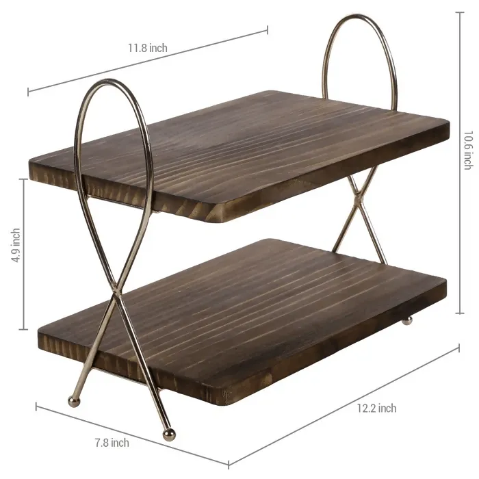 2-Tiered Stand, Cosmetics Organizer for Bathroom Bedroom and Kitchen Multi Functional Storage