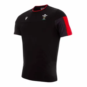 2020-2021 Wales Official Poly Cotton Travel Shirt (Black)