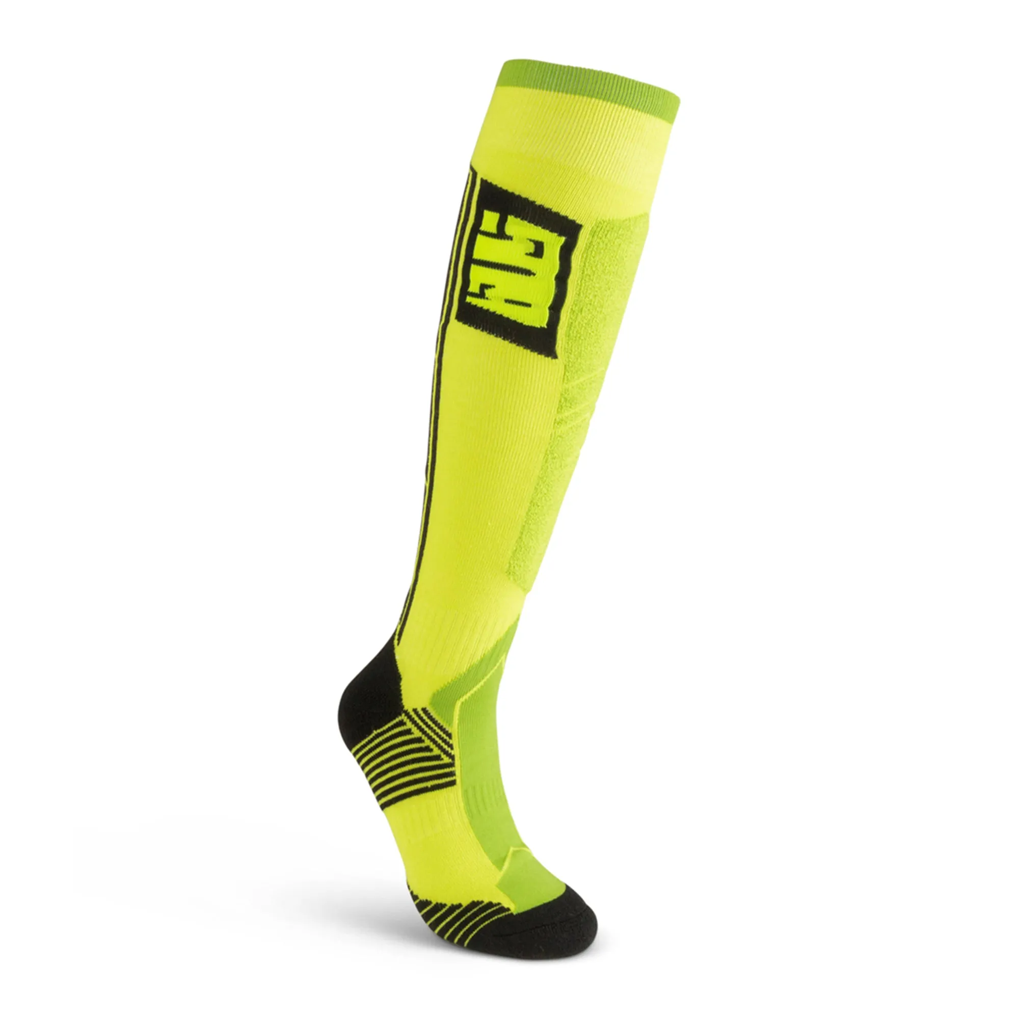 509  Acid green Tactical Sock Full Length Moisture Wicking Lightweight Soft