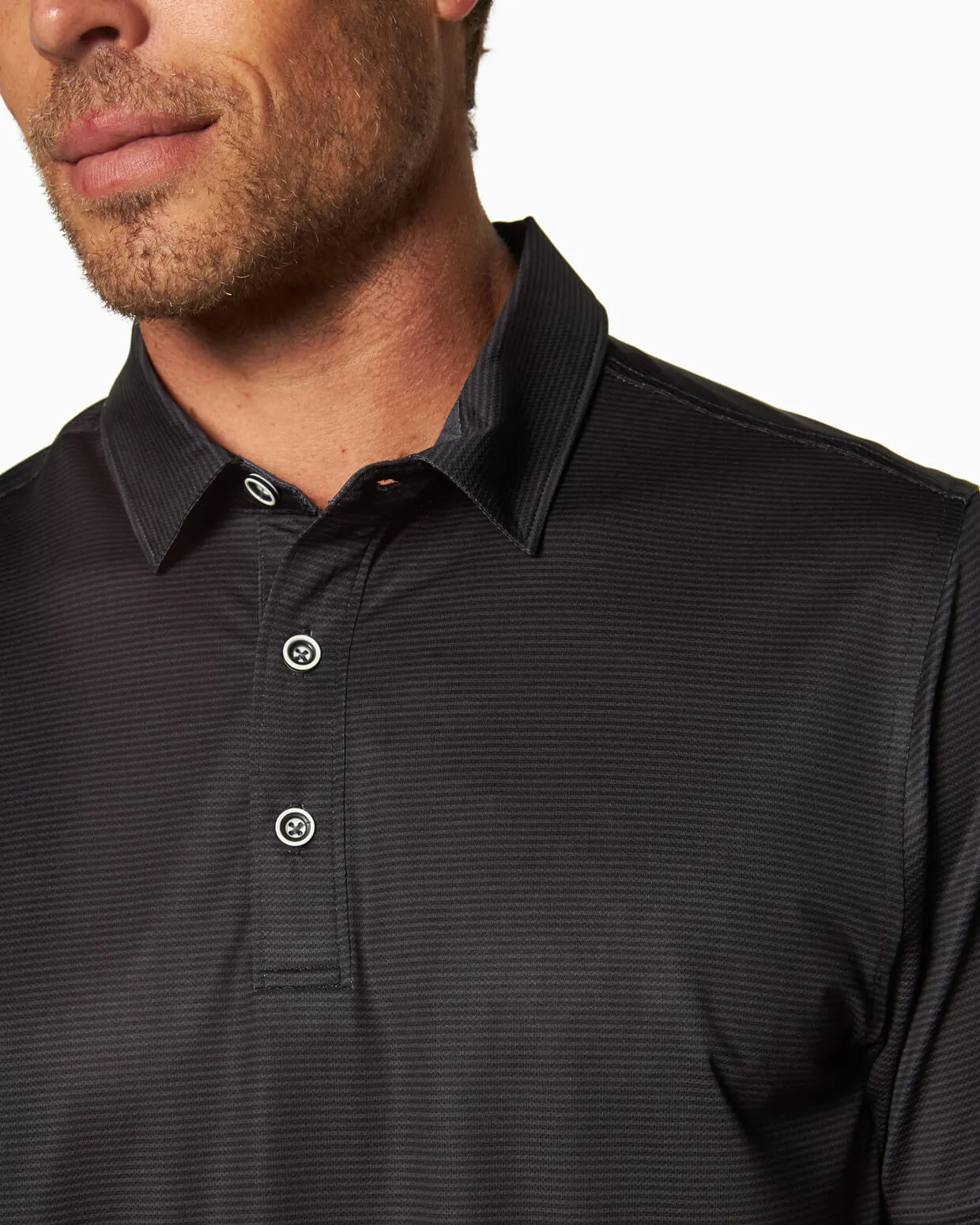 Ace Polo | Micro Stripe