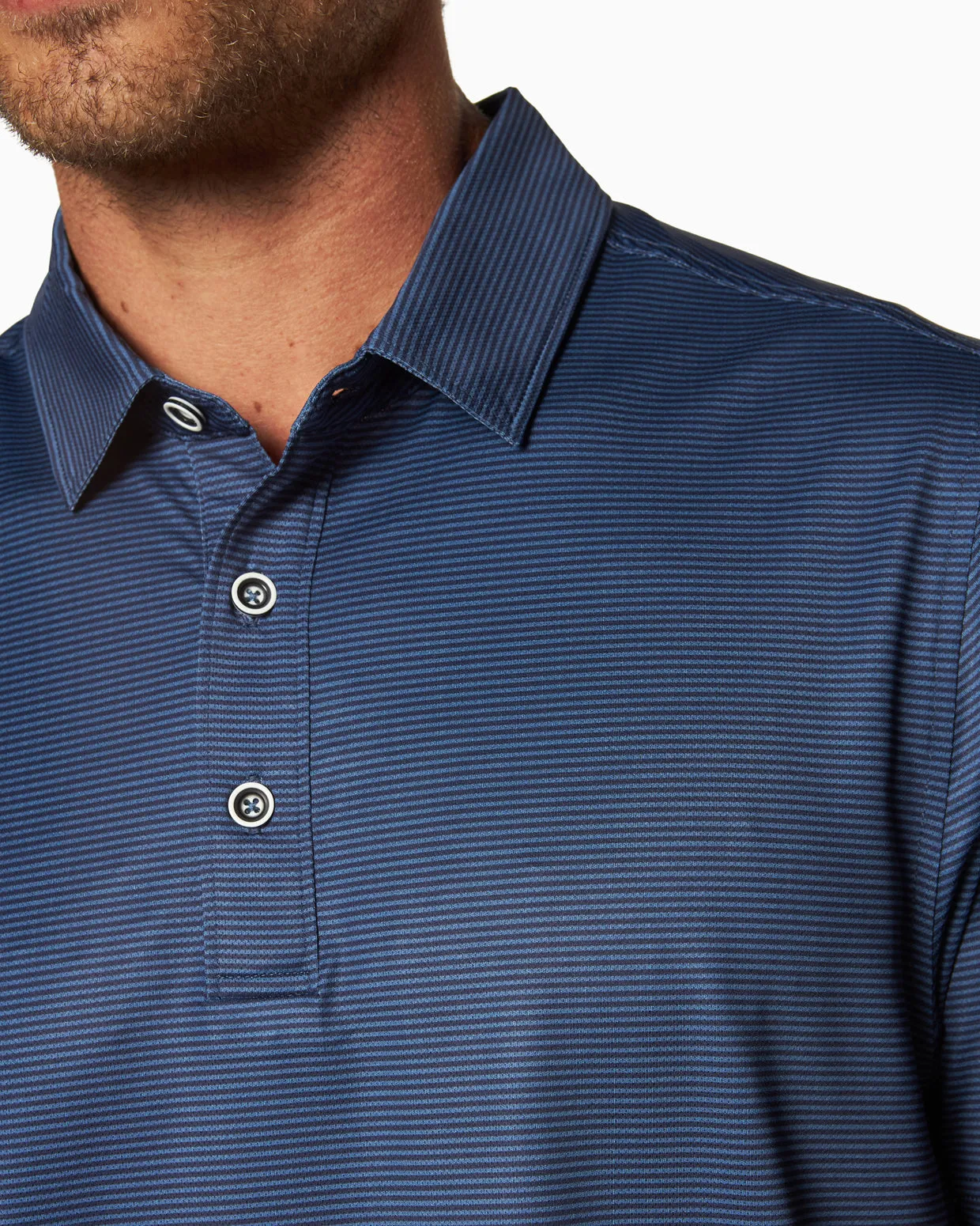 Ace Polo | Micro Stripe