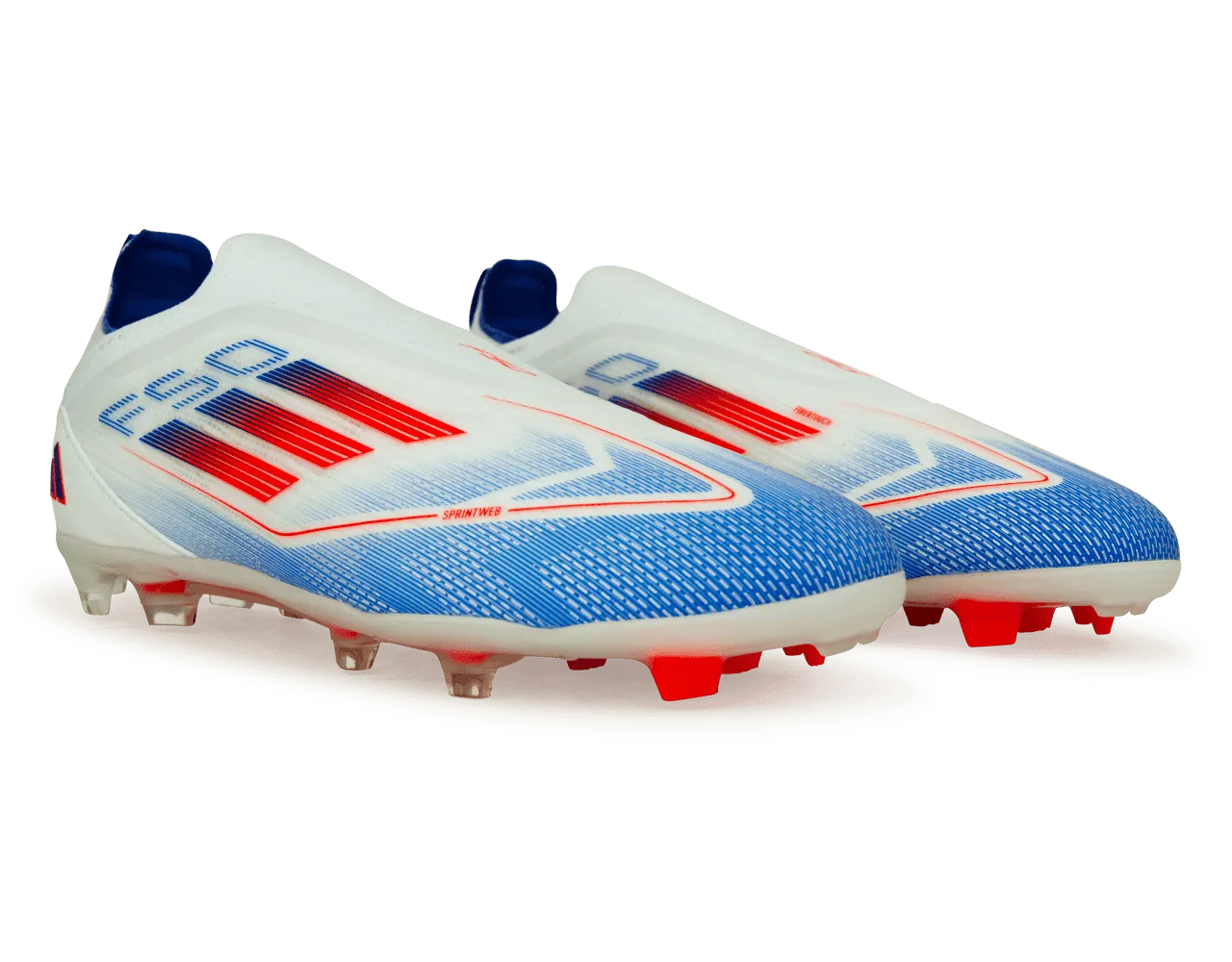 adidas Kids F50 Pro LL FG White/Lucid Blue