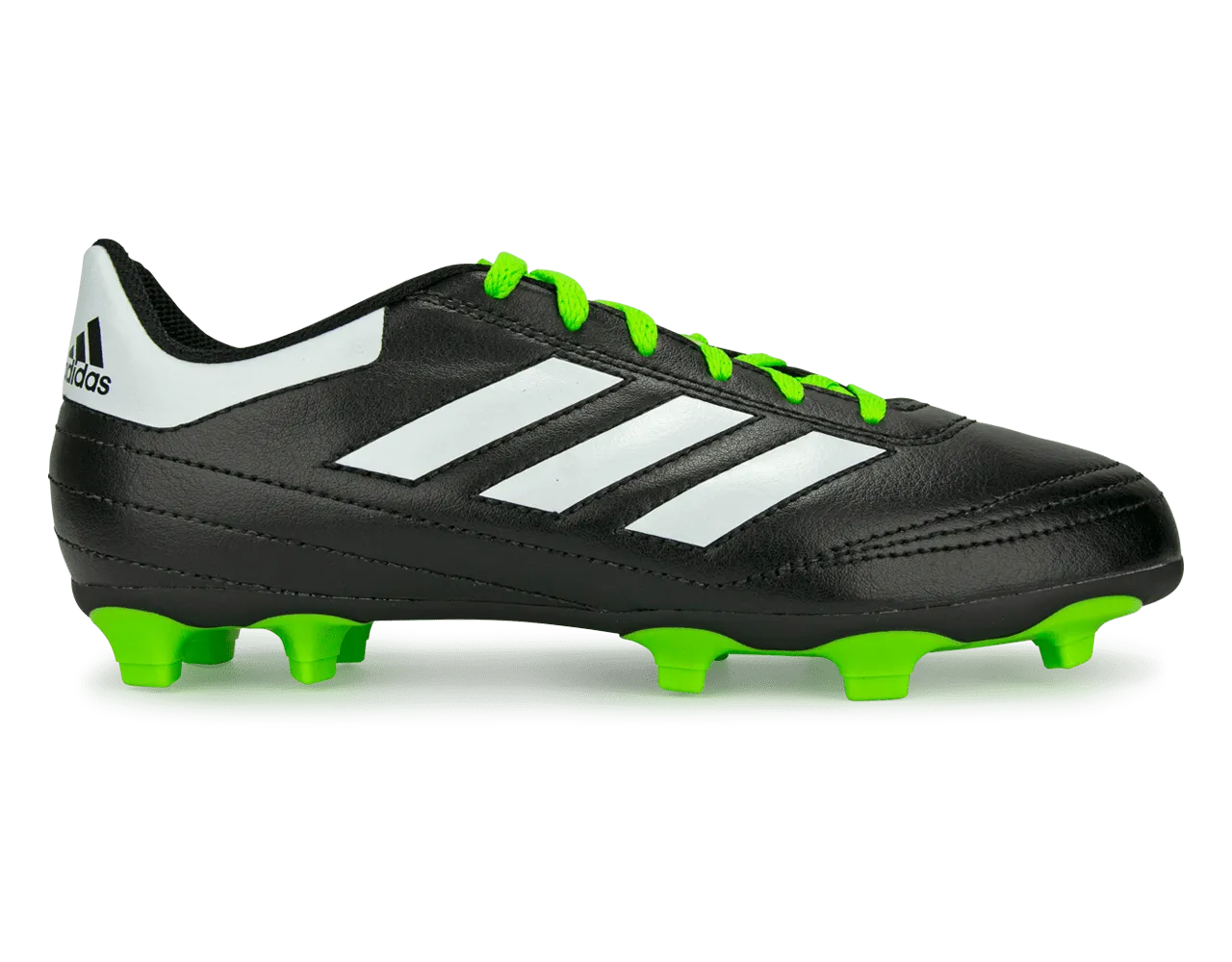 adidas Kids Goletto VI FG Black/Solar Green