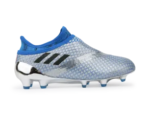 adidas Kids Messi 16  Pureagility FG  Silver Metalic/Core Black/Sho Blue