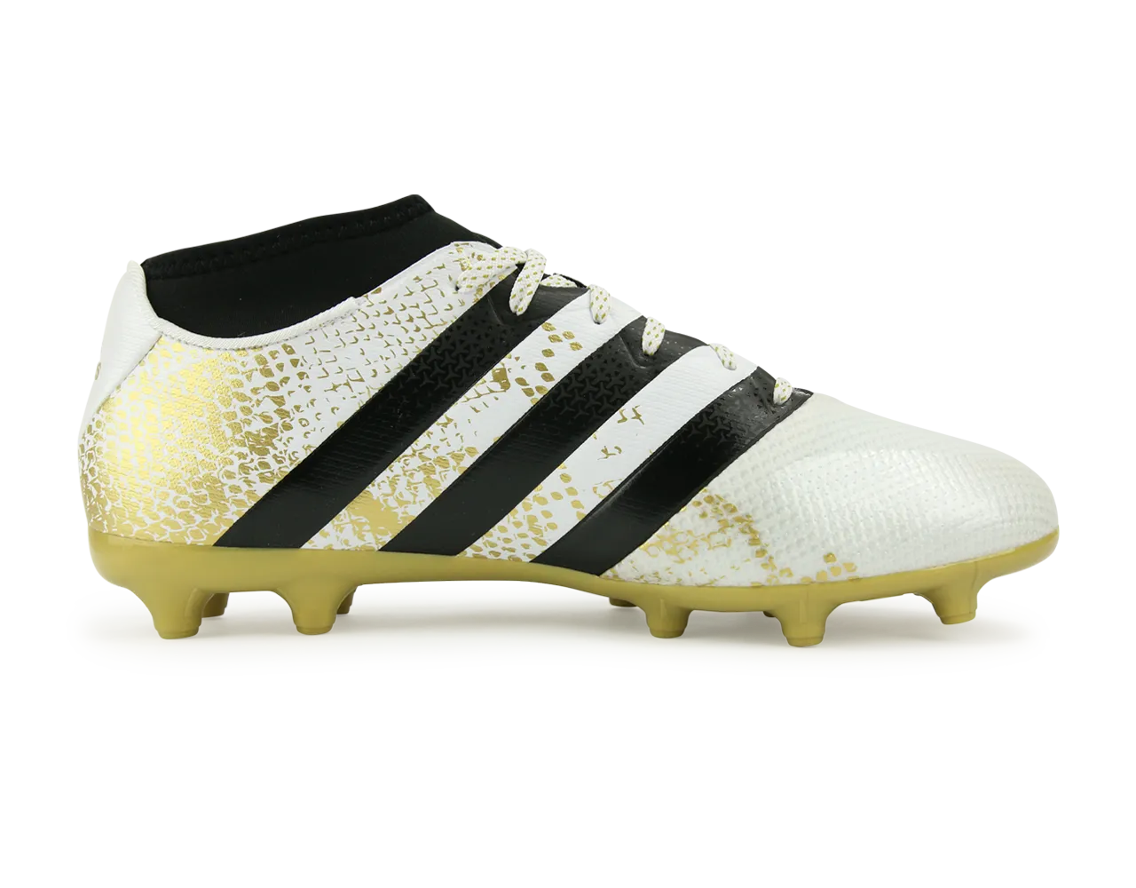 adidas Men's ACE 16.3 Primemesh FG/AG White/Core Black/Gold Metalic