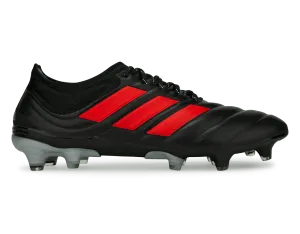 adidas Men's Copa 19.1 FG Core Black/Hi-Res Red/Silver Metallic