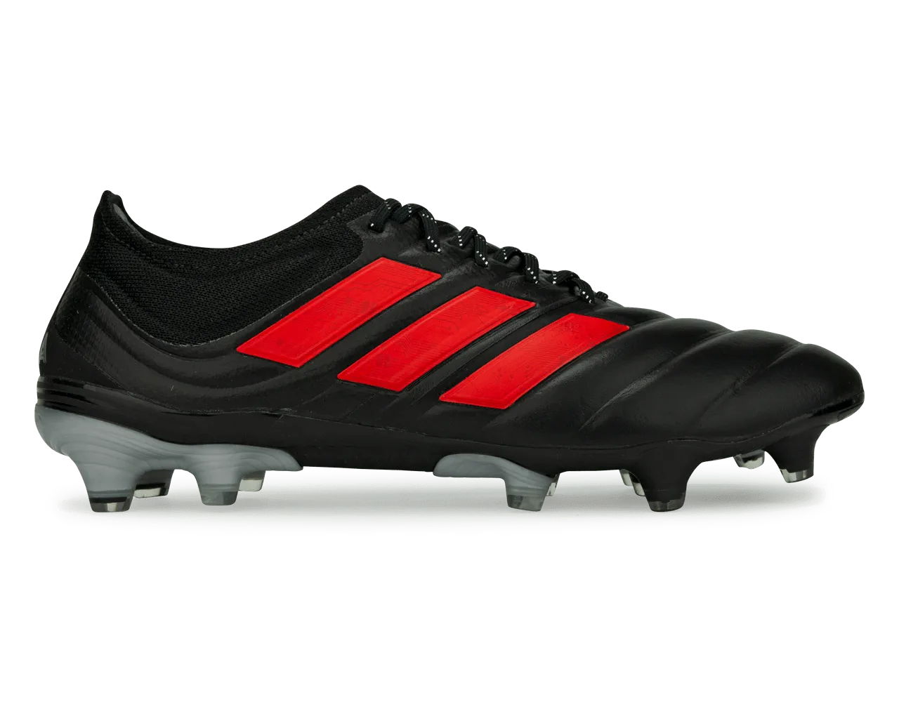 adidas Men's Copa 19.1 FG Core Black/Hi-Res Red/Silver Metallic