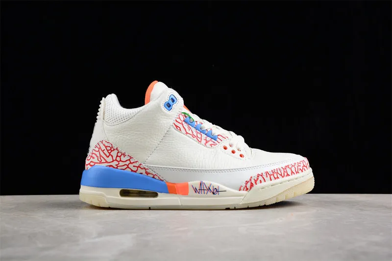 AIR JORDAN 3 MR TRIPLE DOUBLE PE WHITE/RED/BLUE