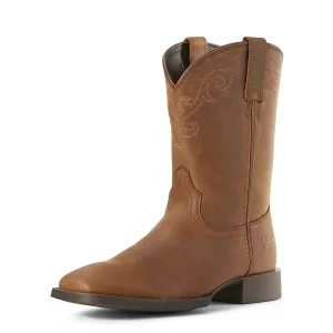 Ariat Women's Roper Wide Square Toe Distressed Brown