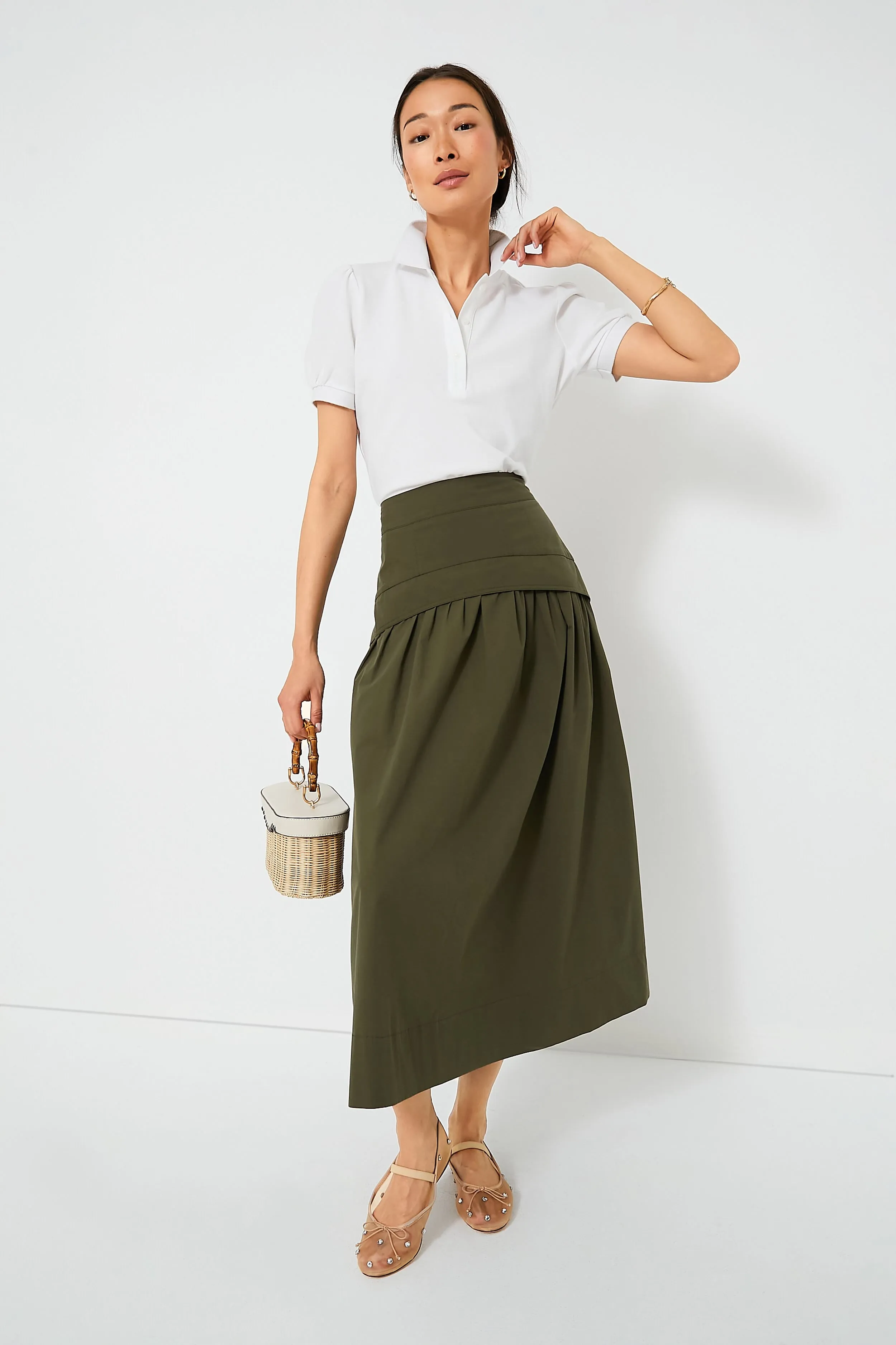 Army Green Jolie Skirt