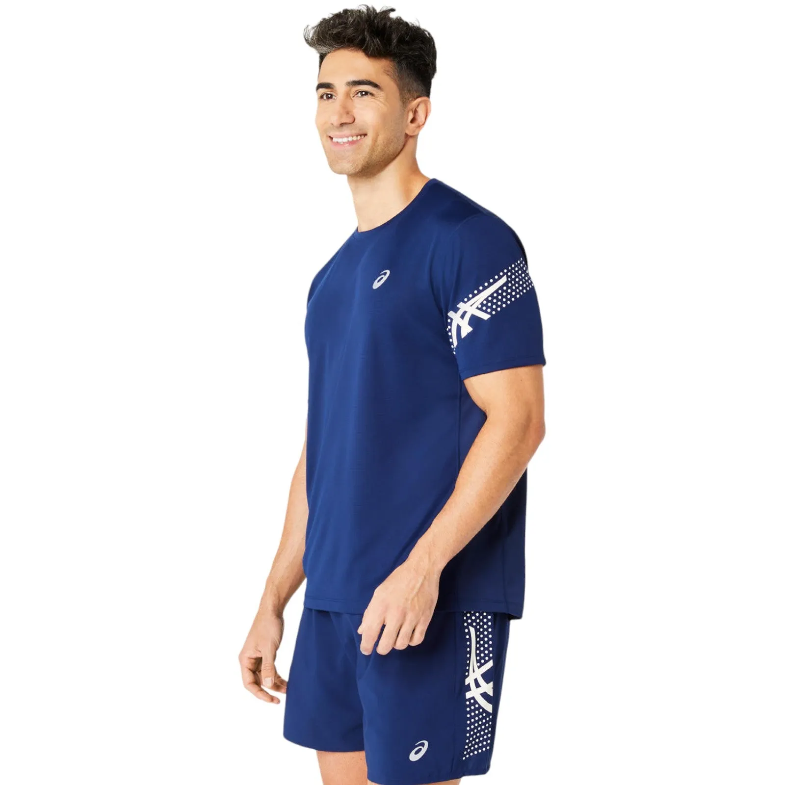 ASICS MENS ICON SS TOP NAVY