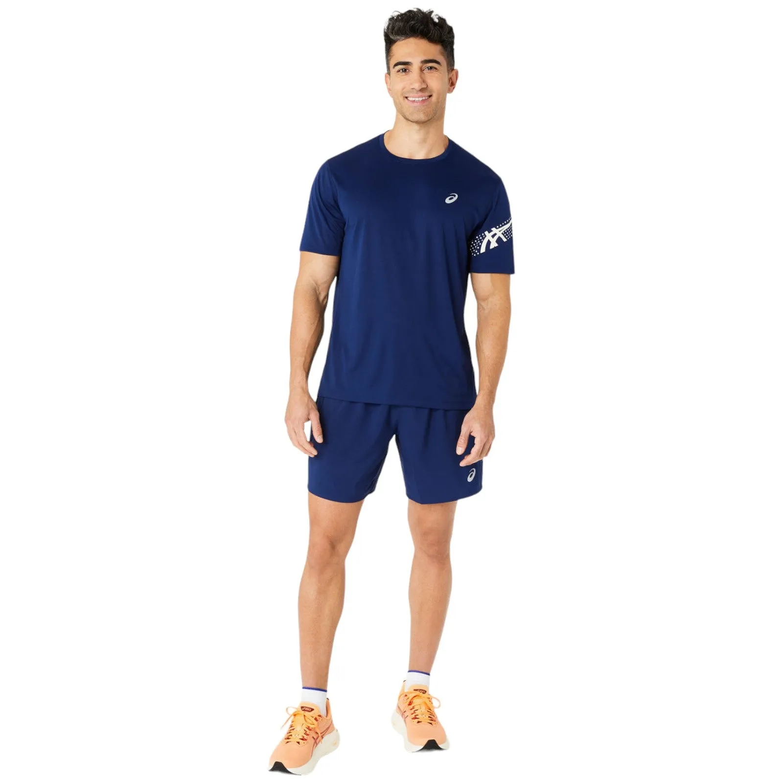 ASICS MENS ICON SS TOP NAVY