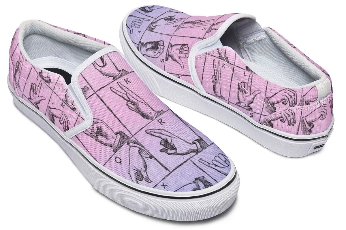 ASL Watercolor Slip-On Shoes