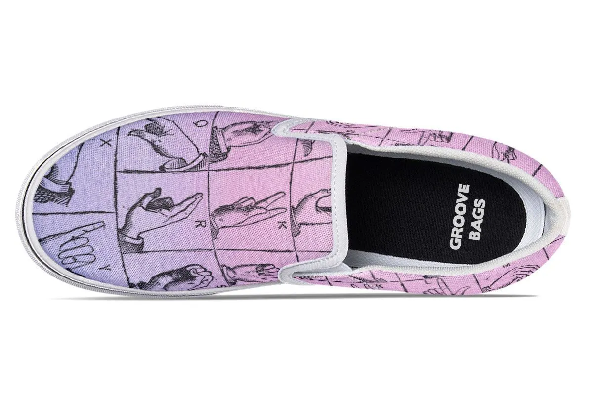 ASL Watercolor Slip-On Shoes