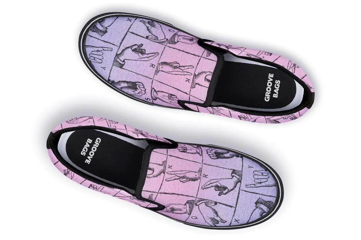 ASL Watercolor Slip-On Shoes