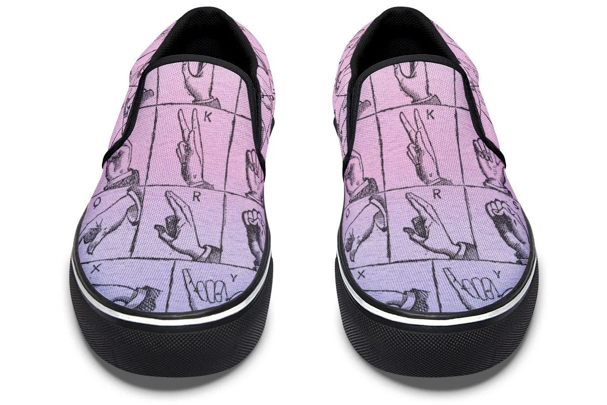 ASL Watercolor Slip-On Shoes