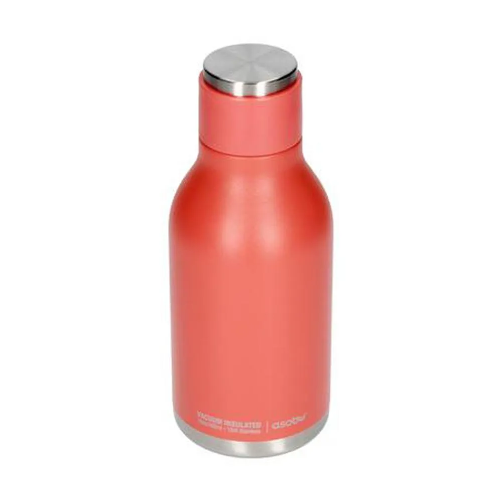 Asobu - Urban Insulated and Double Walled 16 Ounce 24hrs Cool Stainless Steel Bottle - Peach