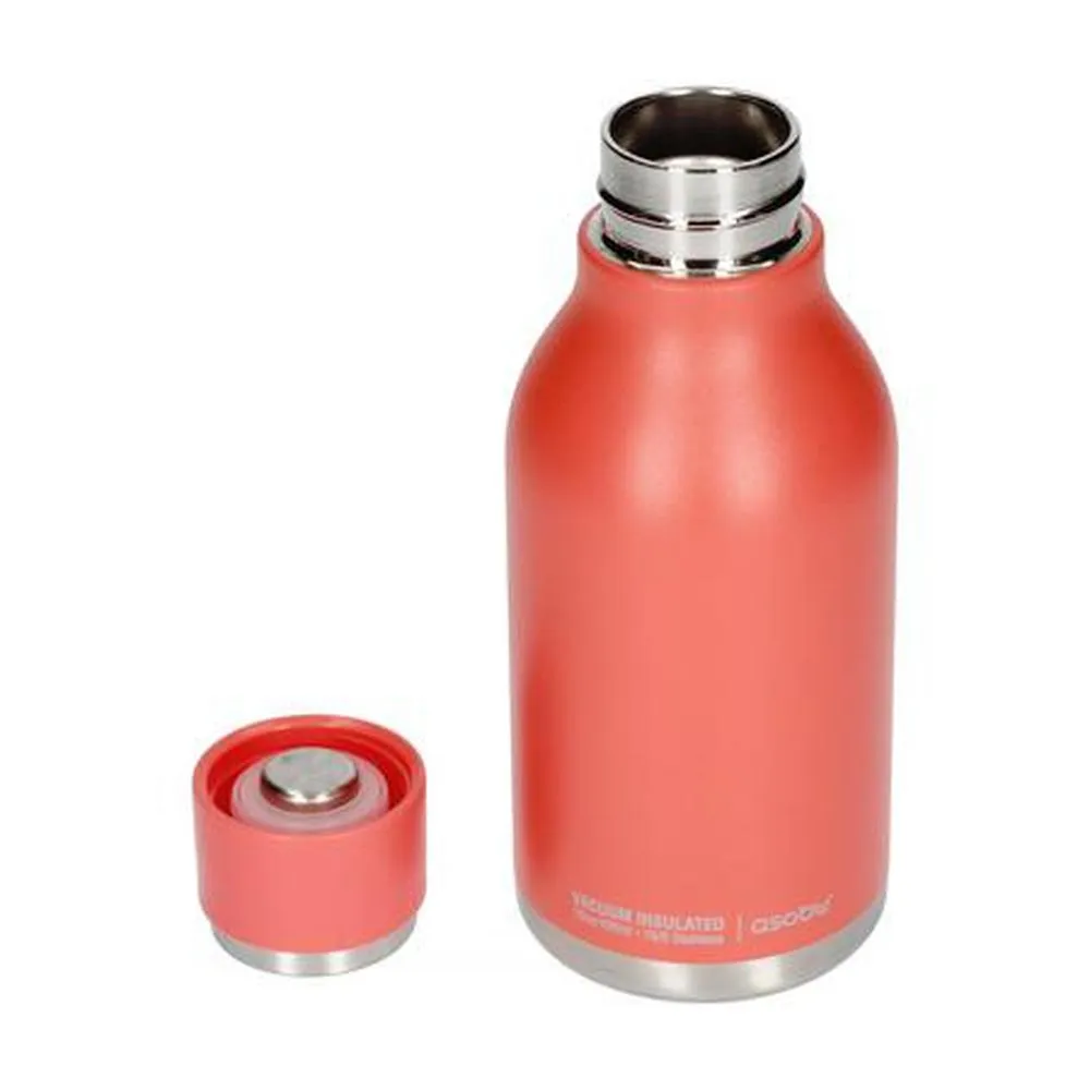 Asobu - Urban Insulated and Double Walled 16 Ounce 24hrs Cool Stainless Steel Bottle - Peach