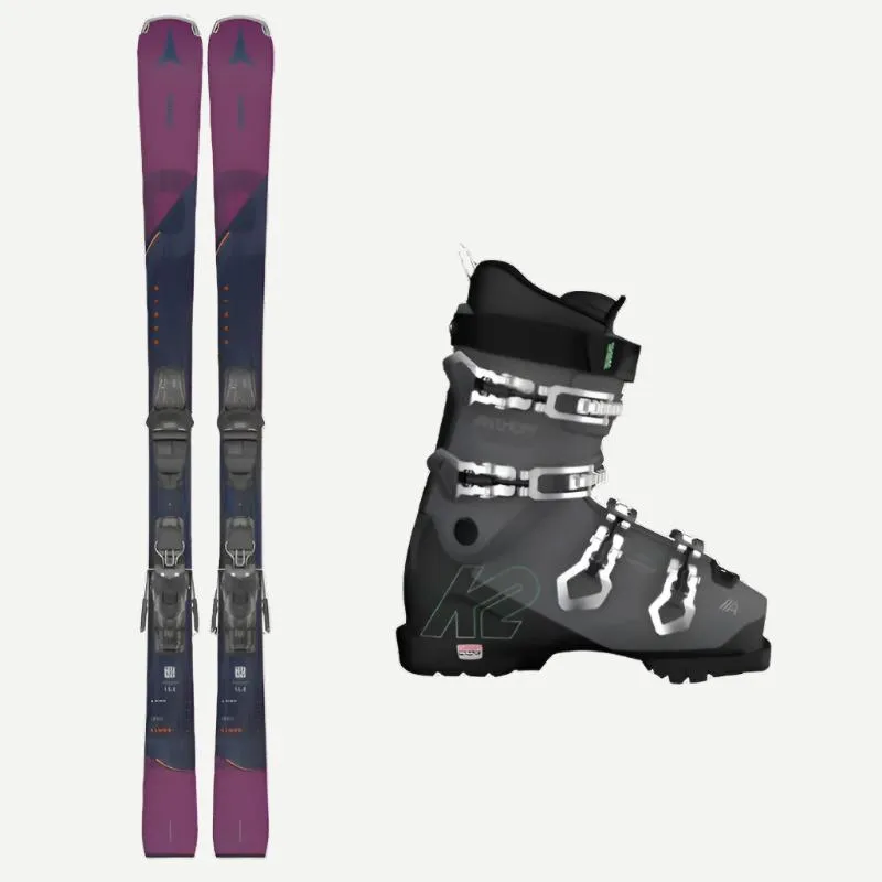 ATOMIC AND K2 SKI AND BOOT PACKAGE INTERMEDIATE