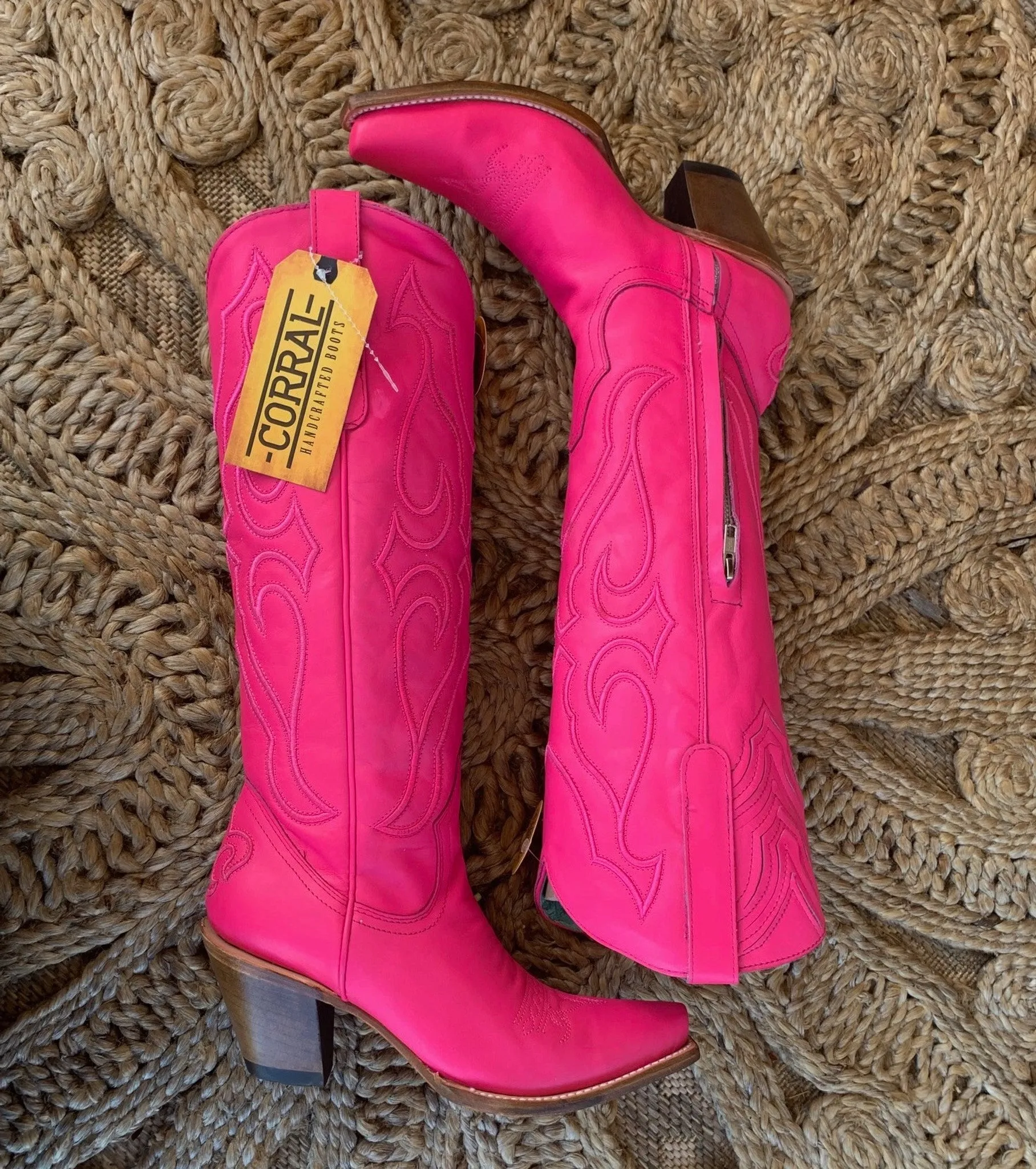 Barbie's Favorite Hot Pink Tall Top Boots by Corral