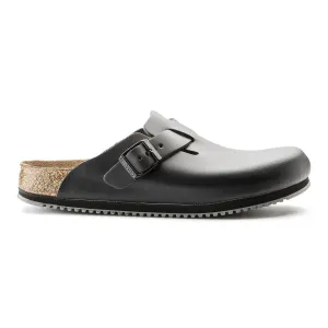 Birkenstock Men's Boston Supergrip Black Leather