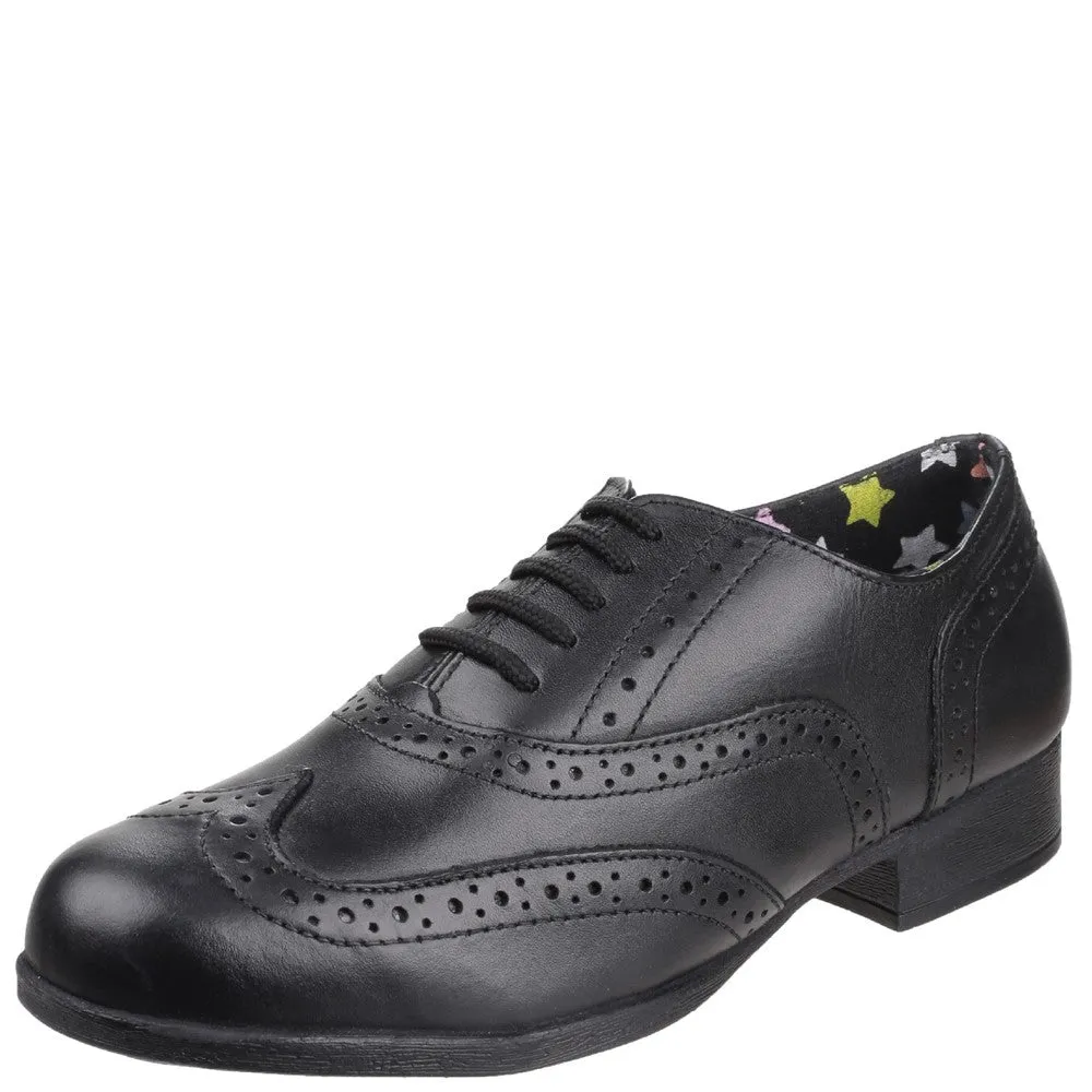 Black Kada Junior School Shoes