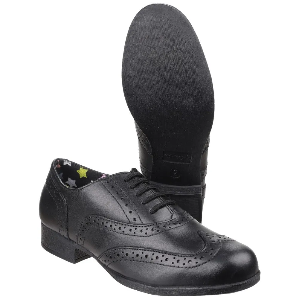 Black Kada Junior School Shoes