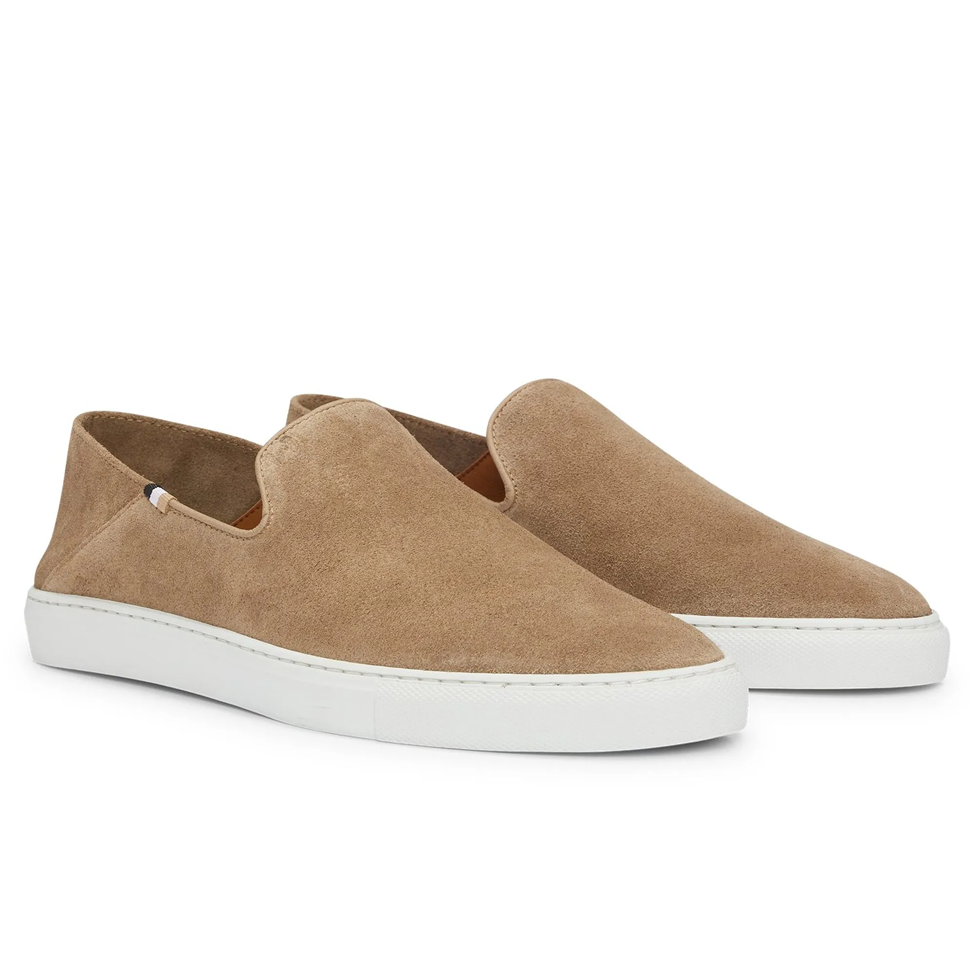 Boss Rey Slon Slip On Shoe - Beige Suede