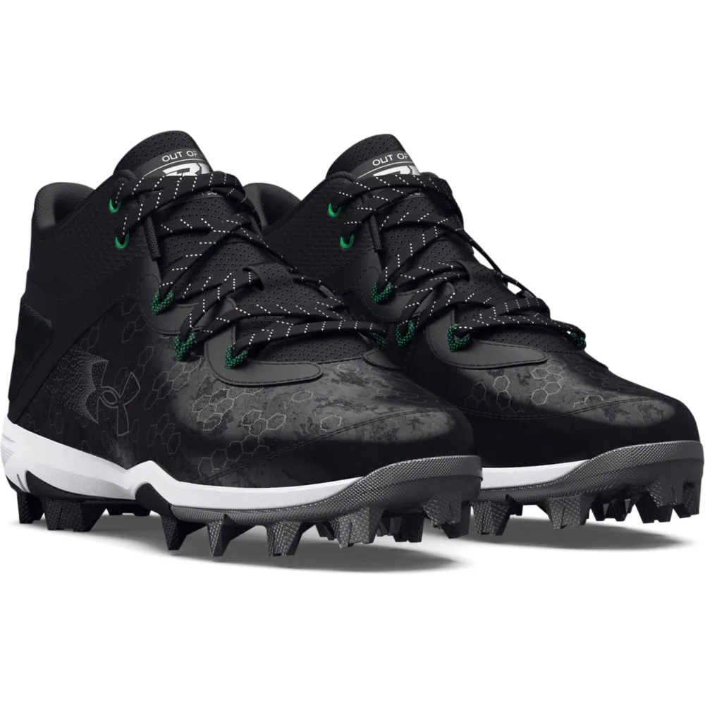 Boys' Under Armour Youth Harper 8 Mid RM Baseball Cleats