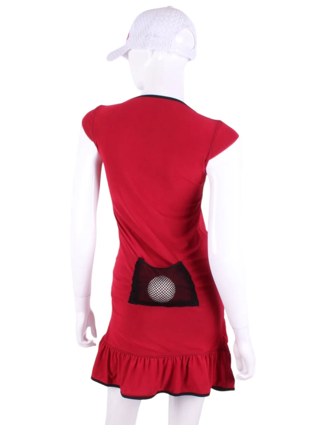 Bright Red Monroe Tennis Dress