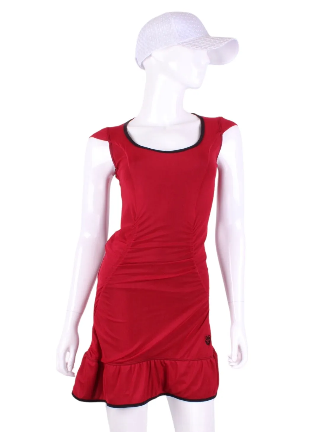 Bright Red Monroe Tennis Dress