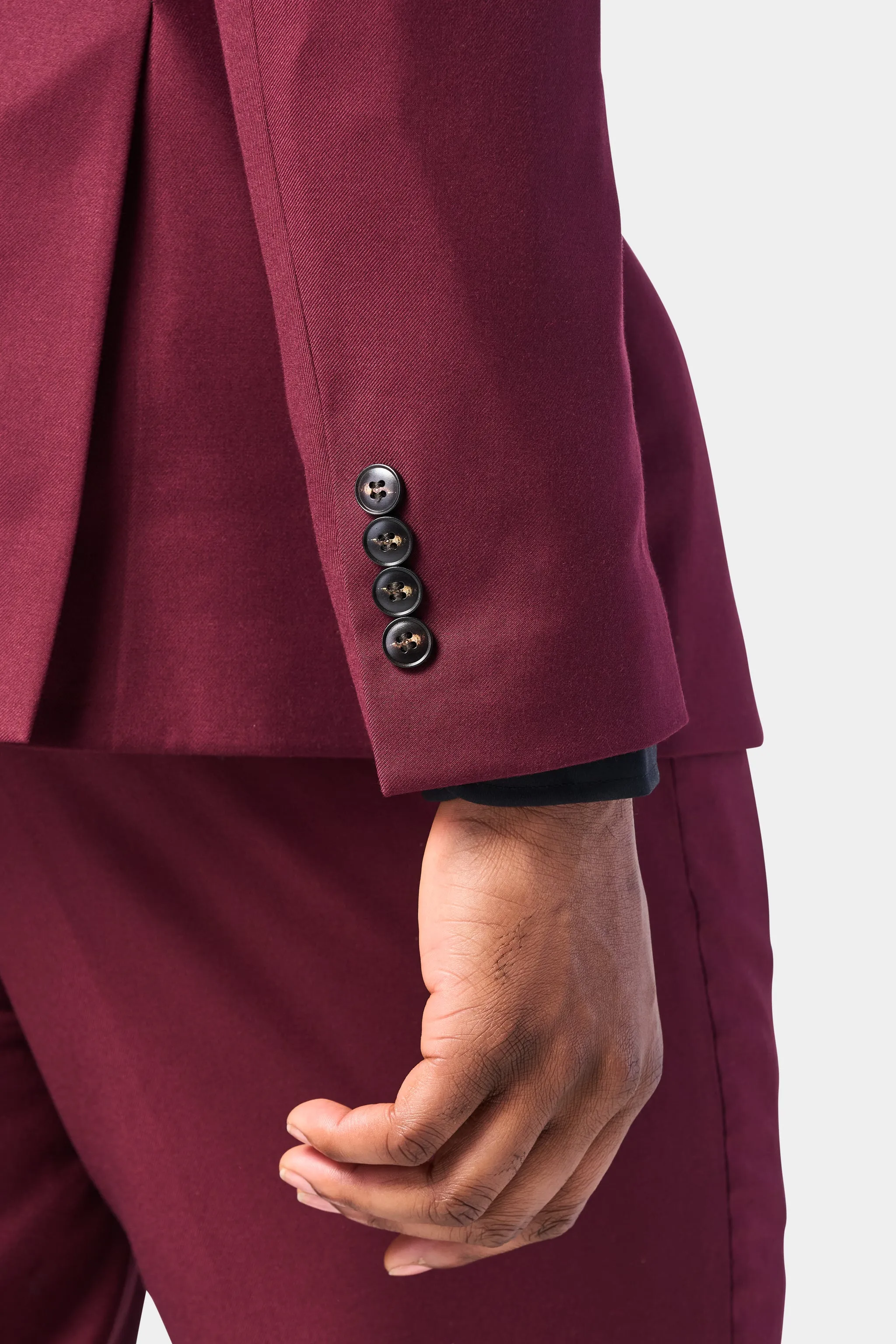 Burgundy 2 Button Suit