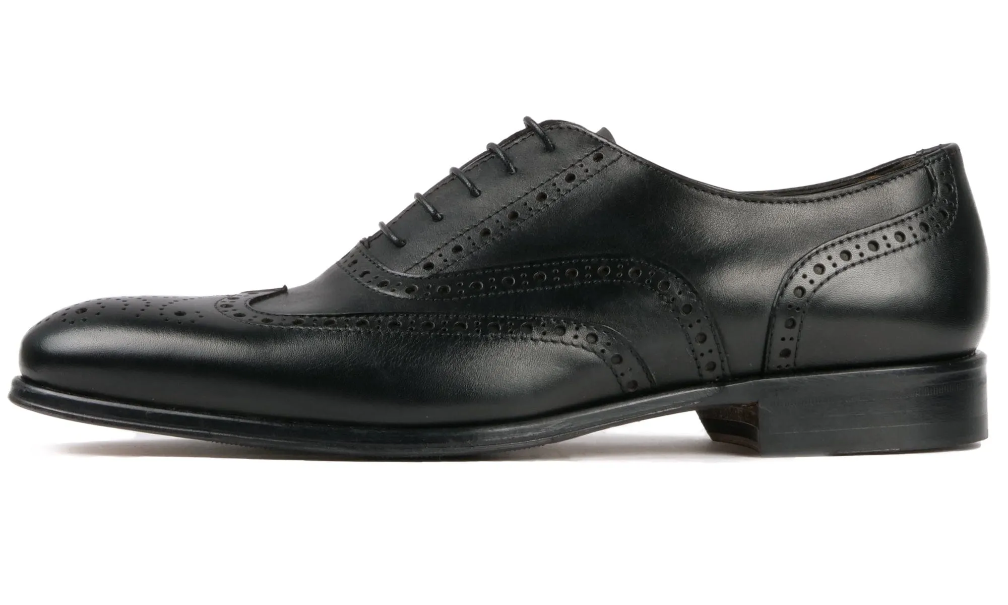 Cambridge Wingtip Oxford Brogue Black