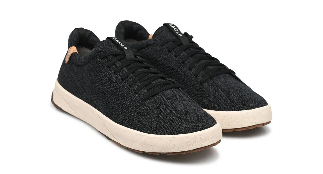 Cannon Knit W 2.0 Wool Black - Steel Grey