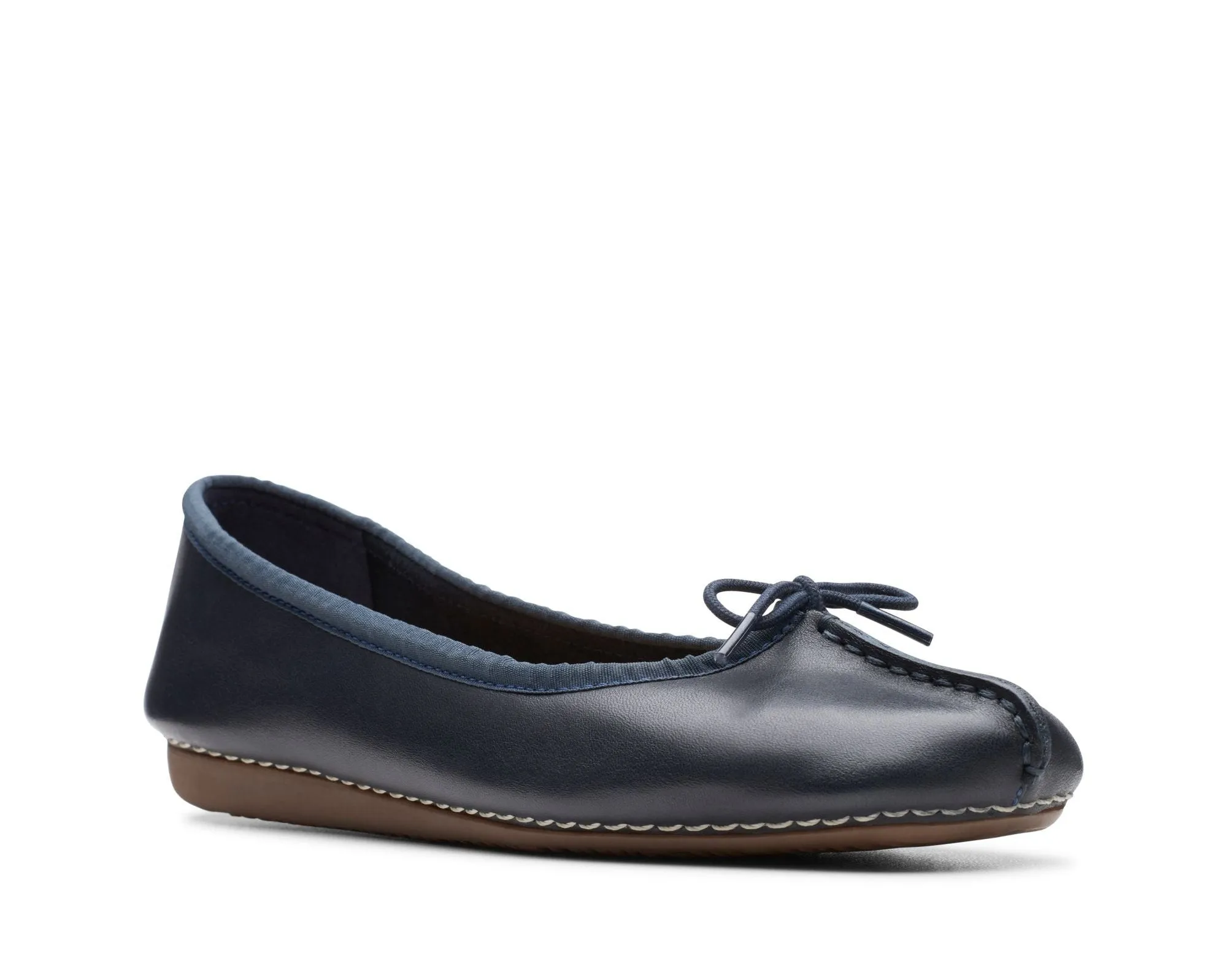 Clarks Freckle Ice Navy Leather