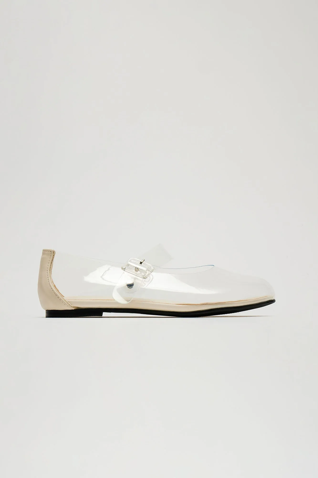 Clearly Your Fave Flats - Cream