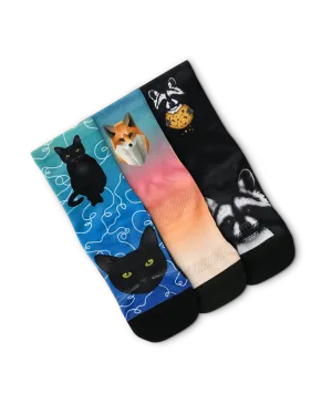 Critters Youth Crew Socks 3-Pack