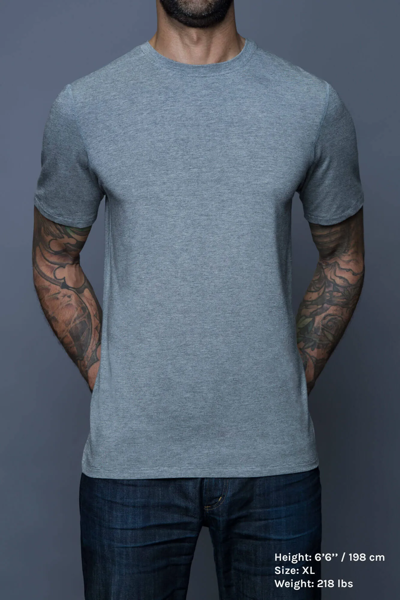 Crowe Microstripe | Tall Crew Tee