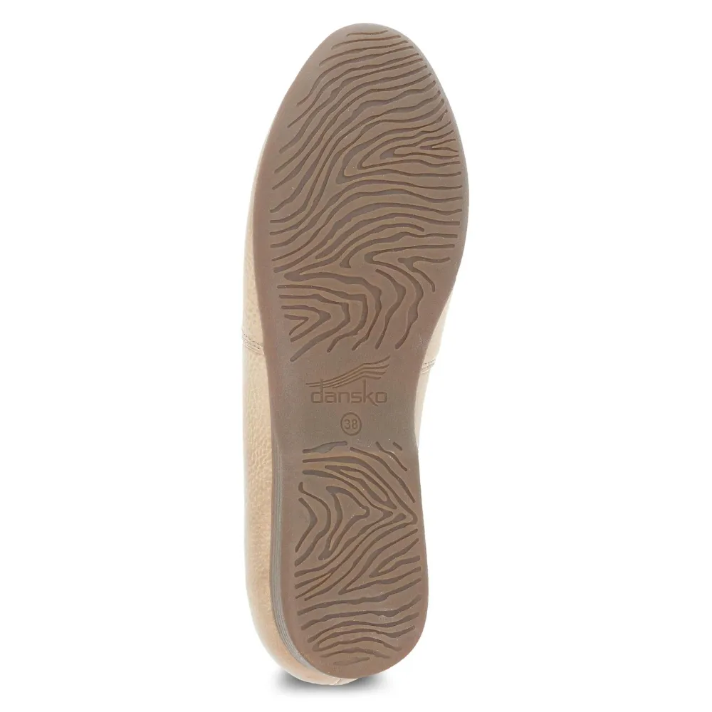 Dansko Larisa Taupe Milled Flat (Women's)