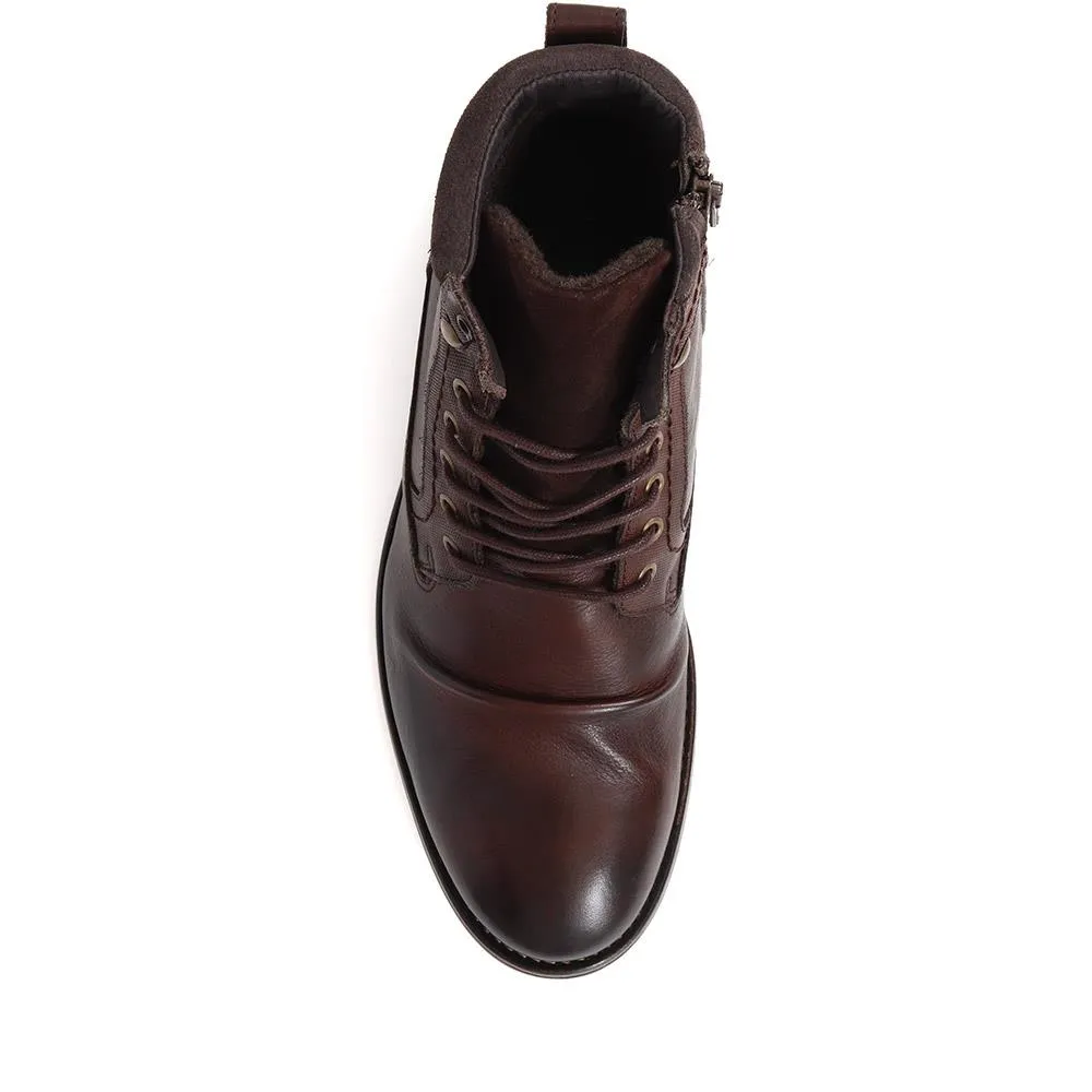 Docklands Leather Lace-Up Boots - DOCKLANDS / 321 008