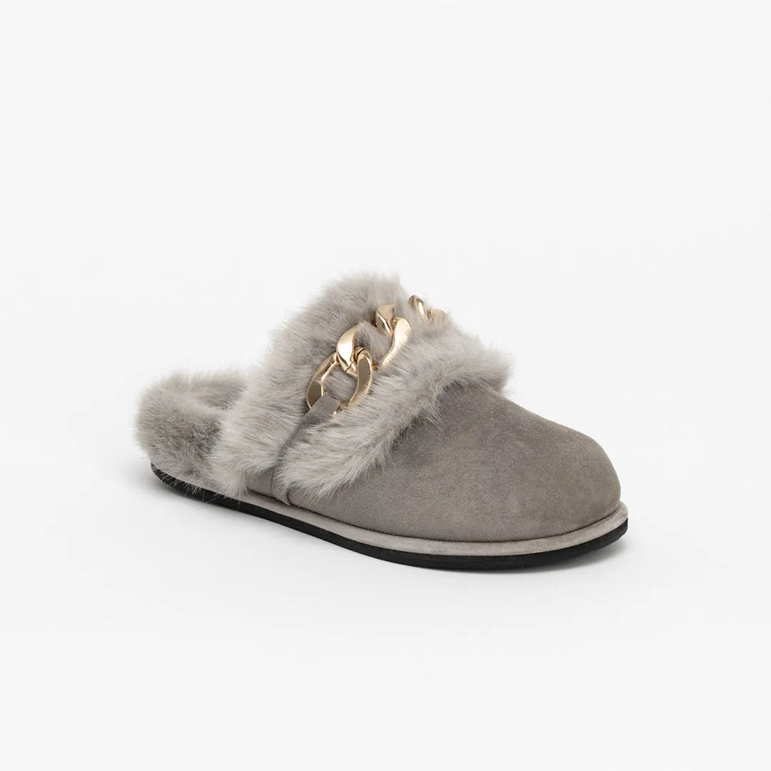 EFSAI CHAINS - faux fur slides