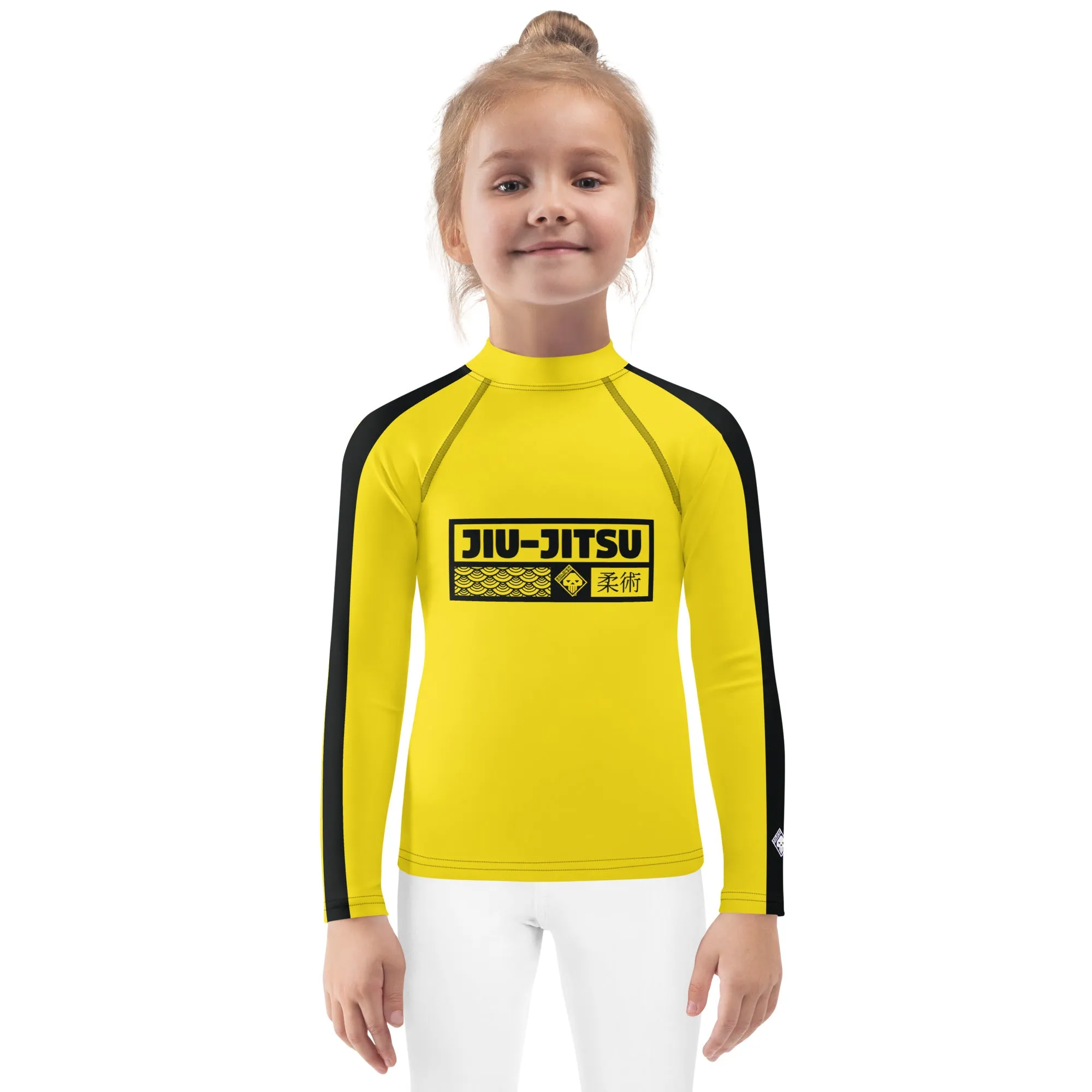 Empower Your Little Warrior: Girls' Bruce Lee Kill Bill Rash Guard - Jiu-Jitsu 020