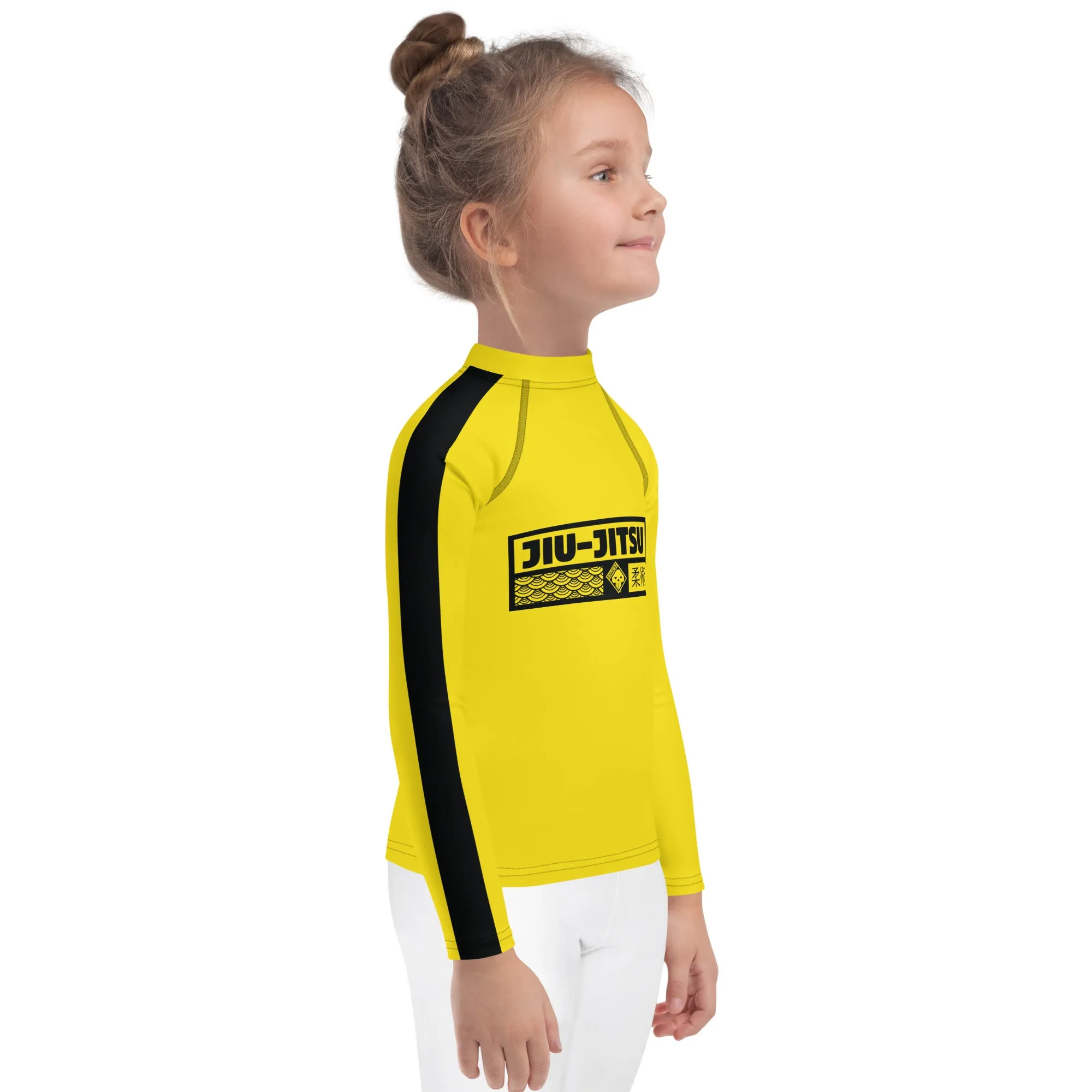 Empower Your Little Warrior: Girls' Bruce Lee Kill Bill Rash Guard - Jiu-Jitsu 020