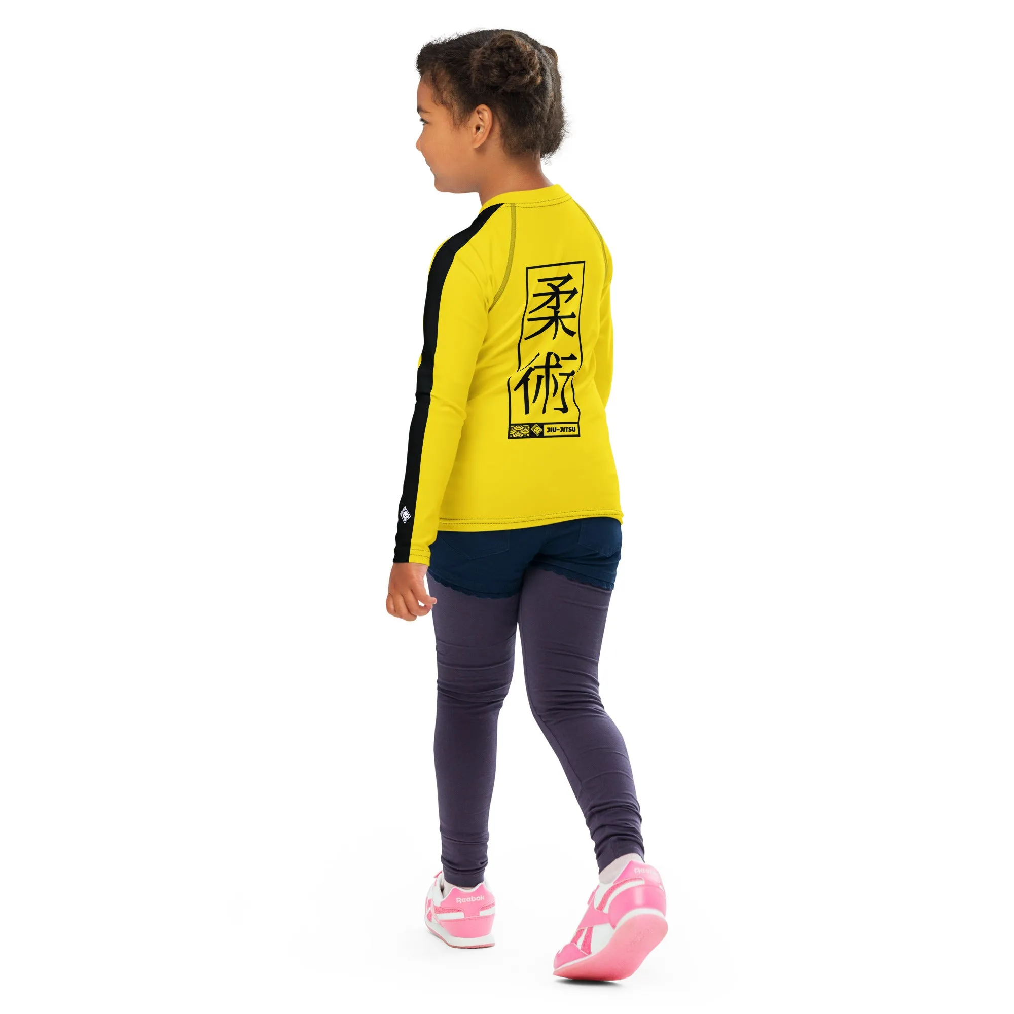 Empower Your Little Warrior: Girls' Bruce Lee Kill Bill Rash Guard - Jiu-Jitsu 020