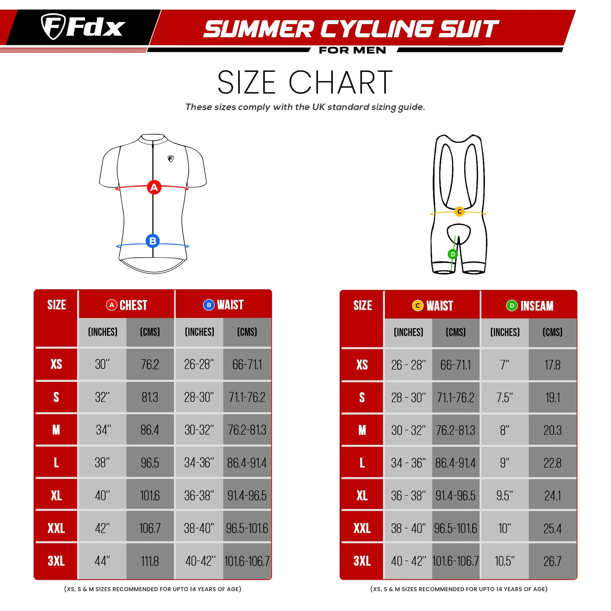 Fdx Men's & Boy's Set Essential Green Short Sleeve Summer Cycling Jersey & Cargo Bib Shorts