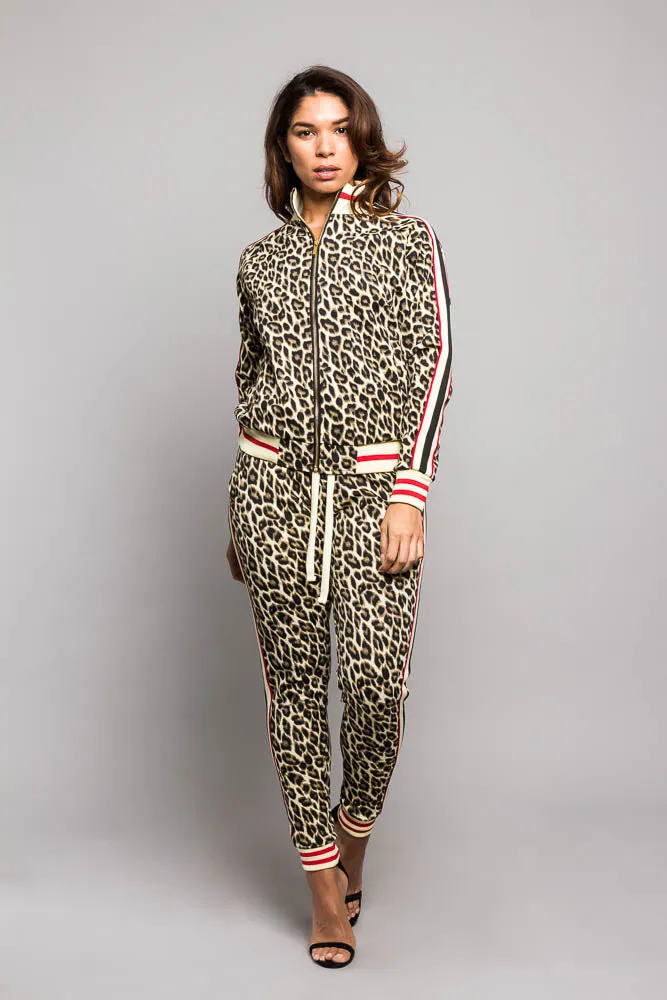 Fierce Leopard Track Suit Set