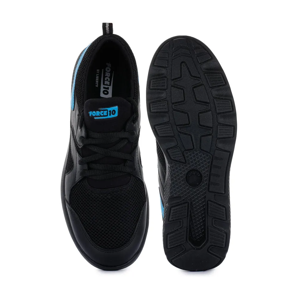 Force 10 Men's Black Sports Lacing