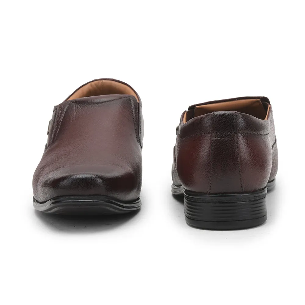 Fortune (Brown) Formal Slip on Shoes For Men UVL-306 By Liberty