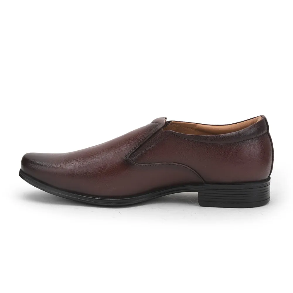 Fortune (Brown) Formal Slip on Shoes For Men UVL-306 By Liberty